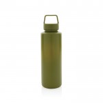 Botellas de plástico reciclado con asa color verde oscuro tercera vista