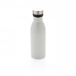 Botellas de acero reciclado antifugas sin BPA color blanco