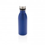 Botellas de acero reciclado antifugas sin BPA color azul