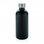 Botella de acero inoxidable reciclado con sistema antifugas 800ml color negro