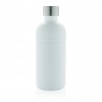 Botella de acero inoxidable reciclado con sistema antifugas 800ml color blanco segunda vista