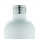 Botella de acero inoxidable reciclado con sistema antifugas 800ml color blanco tercera vista