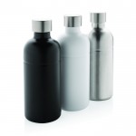 Botella de acero inoxidable reciclado con sistema antifugas 800ml color blanco vista general
