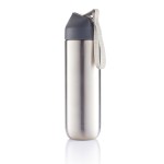 Botellas metálicas con correa de tela color gris oscuro