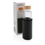 Botella de vidrio con funda personalizada
