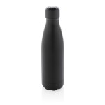 Botella termo personalizada de acero color negro