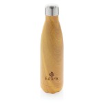 Botellas de acero madera personalizadas