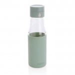 Botella con seguimiento de hidratación color verde menta