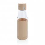 Botella con seguimiento de hidratación color marrón claro
