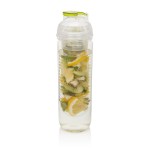 Botellas con compartimento para fruta color verde lima