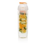 Botellas con compartimento para fruta color naranja