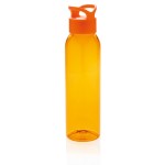Botella libre de BPA para personalizar color naranja