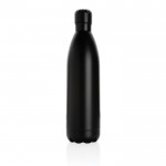 Botella grande de acero térmica color negro segunda vista