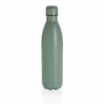 Botella de acero grande con función termo color verde