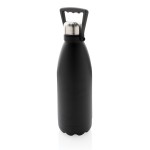 Botella de acero grande para personalizar color negro