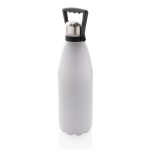 Botella de acero grande para personalizar color blanco