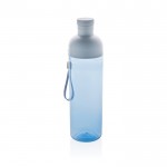 Botella de RPET con tapa desmontable y asa de transporte 600ml color azul