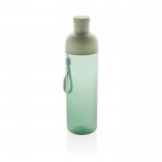 Botella de RPET con tapa desmontable y asa de transporte 600ml color verde