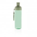 Botella de RPET con tapa desmontable y asa de transporte 600ml color verde segunda vista