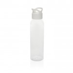Botella de RPET ideal para el gimnasio con tapón de rosca 650ml color blanco