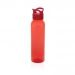 Botella de RPET ideal para el gimnasio con tapón de rosca 650ml color rojo