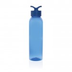 Botella de RPET ideal para el gimnasio con tapón de rosca 650ml color azul segunda vista