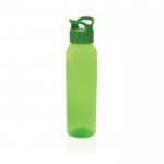 Botella de RPET ideal para el gimnasio con tapón de rosca 650ml color verde