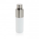 Botella térmica de acero reciclado con tapón antifugas 600ml color blanco