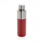 Botella térmica de acero reciclado con tapón antifugas 600ml color rojo