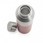Botella térmica de acero reciclado con tapón antifugas 600ml color rojo tercera vista