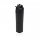 Botella de acero inoxidable reciclado de doble pared de 700ml color negro