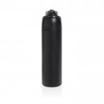 Botella de acero inoxidable reciclado de doble pared de 700ml color negro quinta vista