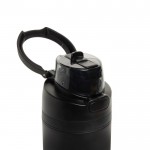Botella de acero inoxidable reciclado de doble pared de 700ml color negro séptima vista