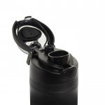 Botella de acero inoxidable reciclado de doble pared de 700ml color negro octava vista