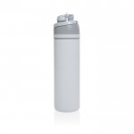 Botella de acero inoxidable reciclado de doble pared de 700ml color blanco tercera vista