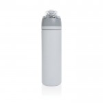 Botella de acero inoxidable reciclado de doble pared de 700ml color blanco cuarta vista