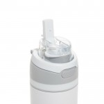 Botella de acero inoxidable reciclado de doble pared de 700ml color blanco sexta vista