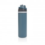 Botella de acero inoxidable reciclado de doble pared de 700ml color azul quinta vista