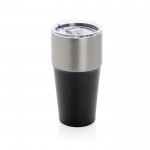 Vaso térmico de acero inoxidable reciclado antigoteo de 500ml color negro
