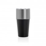 Vaso térmico de acero inoxidable reciclado antigoteo de 500ml color negro tercera vista