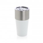 Vaso térmico de acero inoxidable reciclado antigoteo de 500ml color blanco