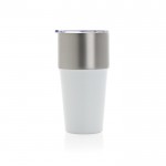 Vaso térmico de acero inoxidable reciclado antigoteo de 500ml color blanco segunda vista