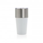 Vaso térmico de acero inoxidable reciclado antigoteo de 500ml color blanco quinta vista