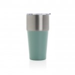 Vaso térmico de acero inoxidable reciclado antigoteo de 500ml color verde cuarta vista