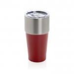 Vaso térmico de acero inoxidable reciclado antigoteo de 500ml color rojo