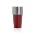 Vaso térmico de acero inoxidable reciclado antigoteo de 500ml color rojo tercera vista