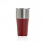 Vaso térmico de acero inoxidable reciclado antigoteo de 500ml color rojo cuarta vista
