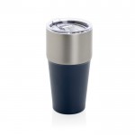 Vaso térmico de acero inoxidable reciclado antigoteo de 500ml color azul marino