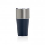 Vaso térmico de acero inoxidable reciclado antigoteo de 500ml color azul marino quinta vista