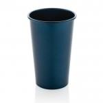 Vaso de aluminio reciclado con pared simple para bebidas 450ml color azul marino
